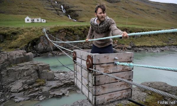 Переправа через реку в Исландии