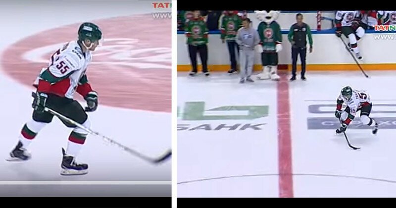 Это надо видеть: эффектный трюк российского хоккеиста