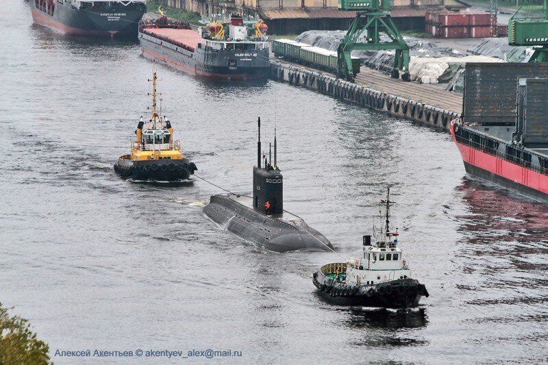 Шестая подводная лодка проекта 06363 в море