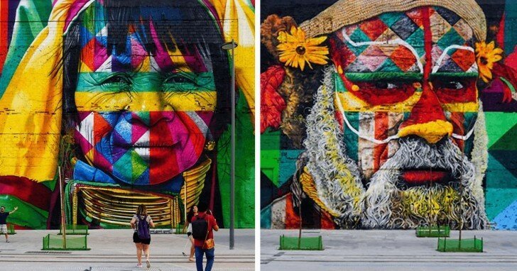 «Мы все едины»: крупнейшее в мире граффити в Рио в честь Олимпийских игр