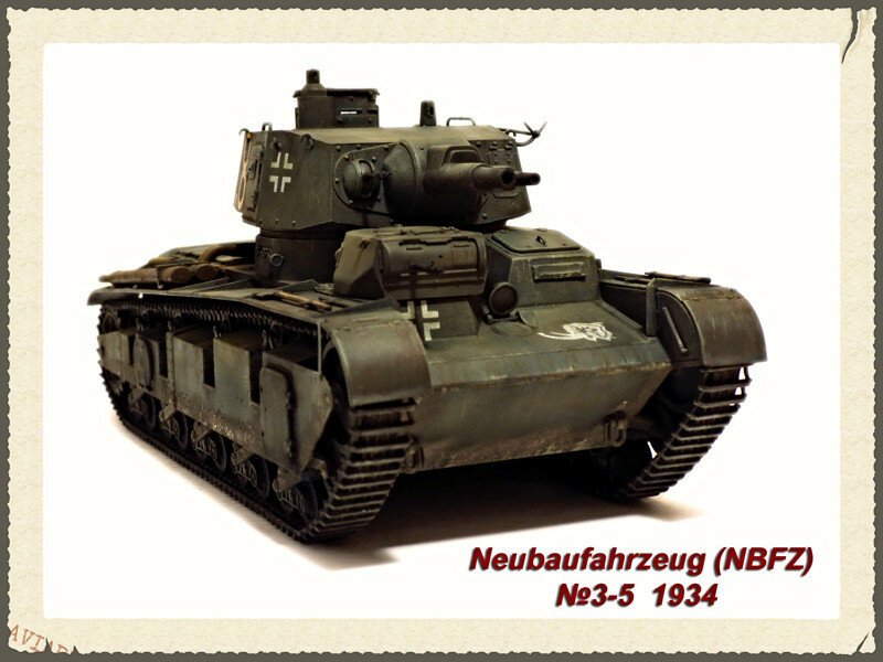 Немецкий средний танк NEUBAU-FAHRZEUG NbFz  RHEINMETALL