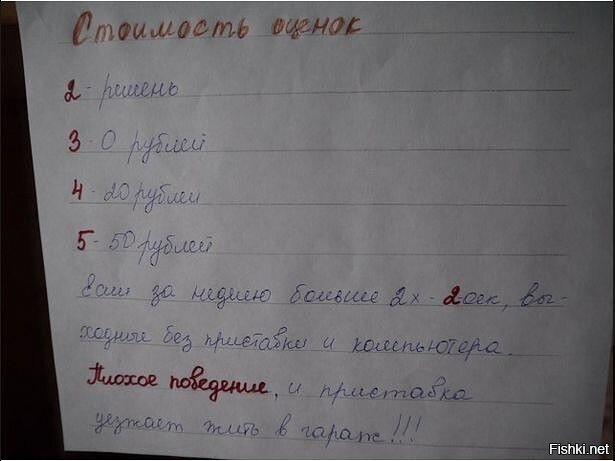 Каждый мотивирует к учебе как может
