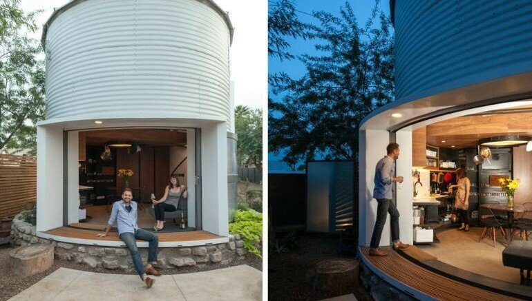 Архитектор Кристоф Кайзер  превратил старое зернохранилище в уютный дом
