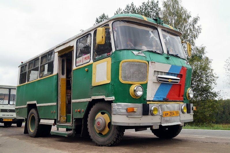 Автобус "Кубань", работающий на маршруте
