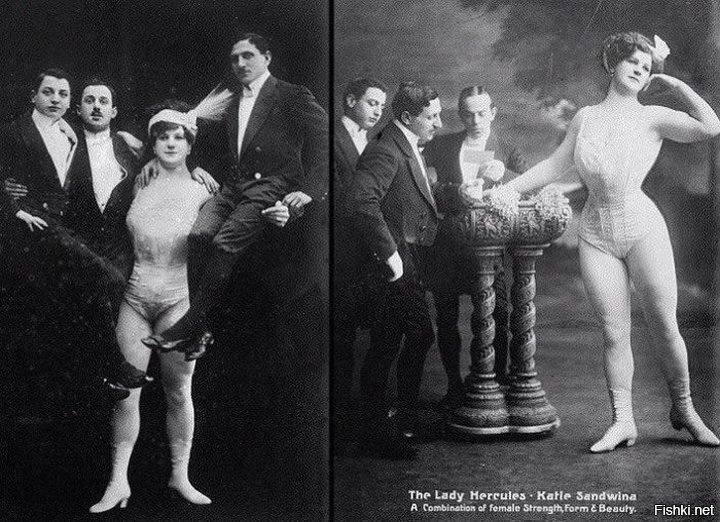 Кэти Сандвина — Леди Геркулес Кати была одним из 14 детей цирковых артистов Ф...