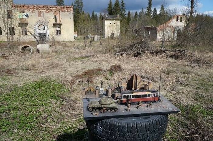 Создание диорамы, посвященной краху Третьего Рейха