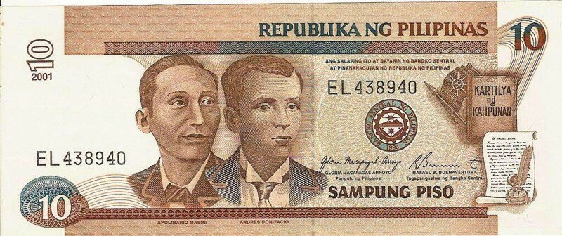Как раньше выглядели банкноты и монеты Филиппин