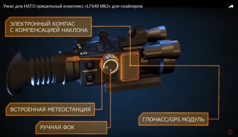 Российский прицельный комплекс «LF640 Mk2» для снайперов
