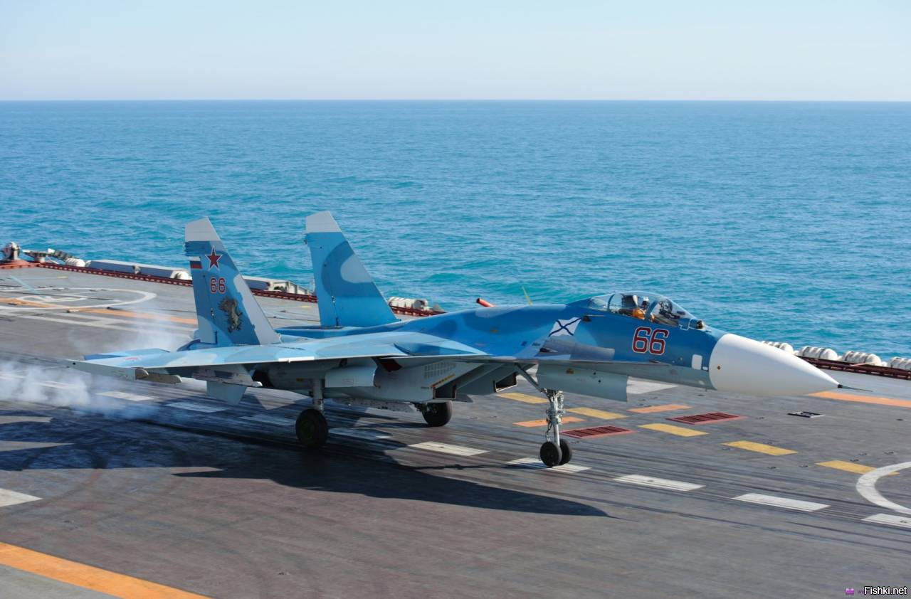 СМИ: истребители с «Адмирала Кузнецова» приступили к патрулированию неба над ...