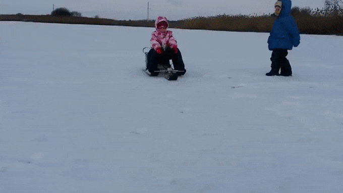 Детский снегоход своими руками