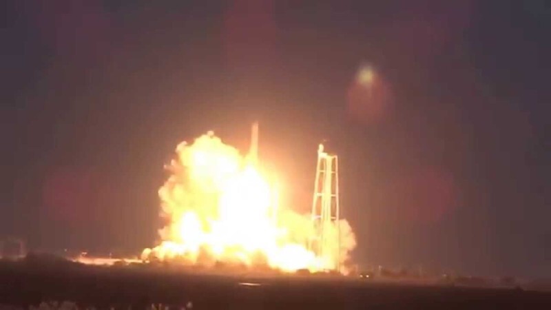 Взрыв Ракеты Antares в 2014. Зрелище не из лучших