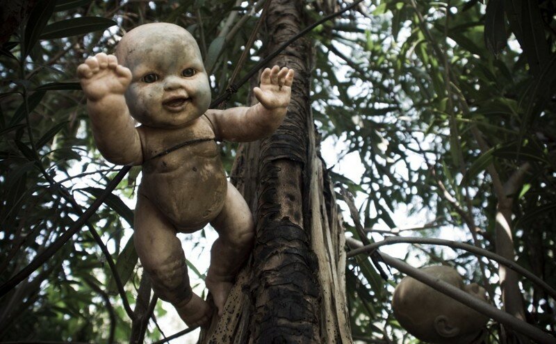 Небольшой мексиканский остров полностью "населен" страшными разваливающимися куклами
