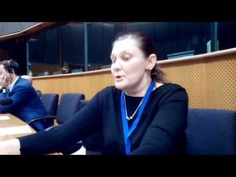 Выступление Татьяны Монтян в Европейском парламенте Брюсселя, 05.12.16