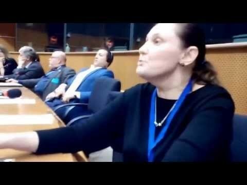 Выступление Татьяны Монтян в Европарламенте