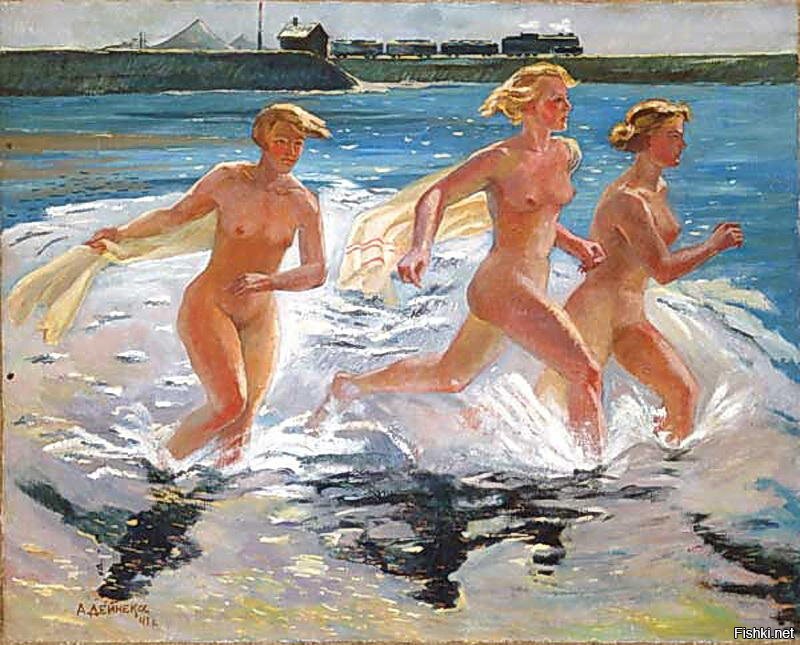 Александр Дейнека «Бегущие девушки», 1941 год