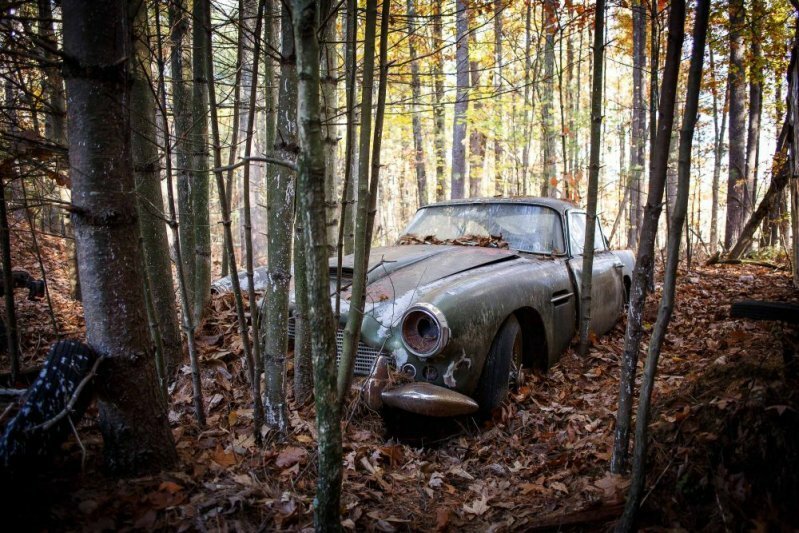 В лесу нашли на брошенный Aston Martin стоимостью $400.000
