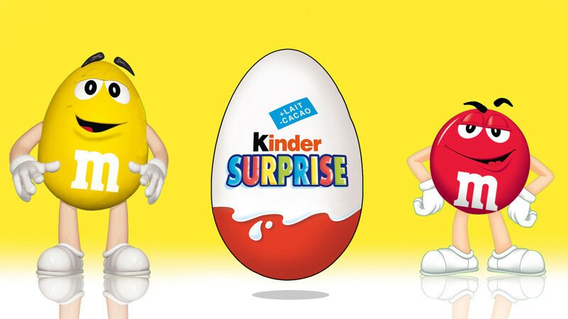 Мультик. M&amp;M's и Kinder Surprise