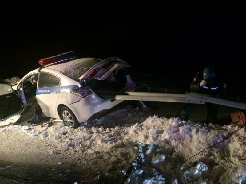 Полицейский погиб во время погони в Казахстане