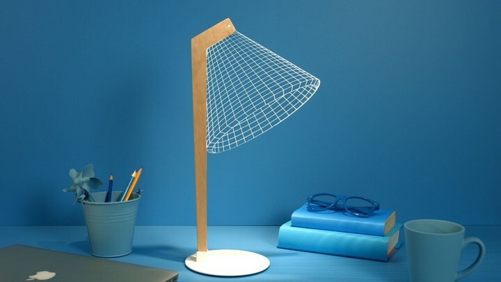  Удивительная плоская лампа дающая иллюзию объема