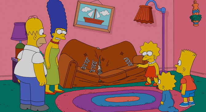 15 лучших диванных заставок "Симпсонов"
