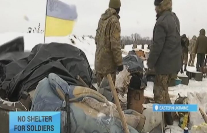Украинская армия замерзает в окопах