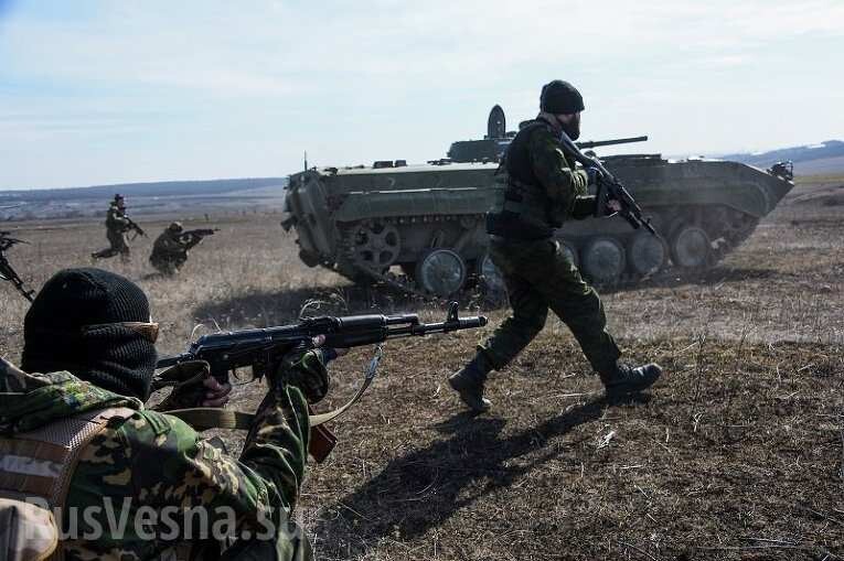 Армия ДНР на учениях.