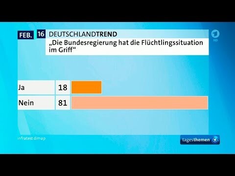 81% немцев не довольны действиями правительства в вопросе беженцев
