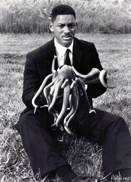 Уилл Смит на съёмках фильма &quot;Люди в черном&quot;, 1997 год