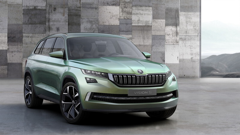 Семиместный кросс Skoda VisionS полностью рассекречен