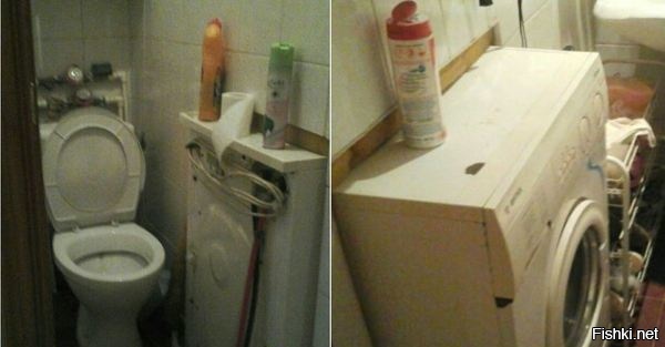 Решение вопроса размещения стиралки в малогаборитных совмещенных санузлах