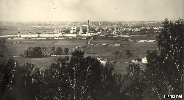 Вид на Москву с Воробьёвых гор, 1899 год