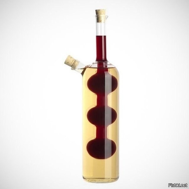 Бутылка для двух сортов вина