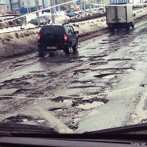 А в Ижевске асфальт растаял