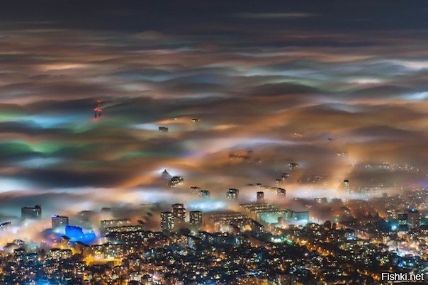 Туман в Софии, Болгария