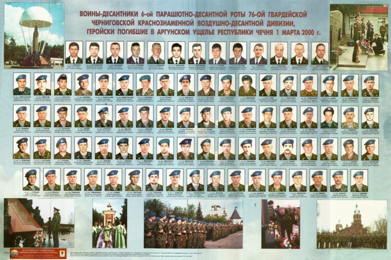 День памяти 6-ой роты, 104 полка, 2-го батальона, 76-ой (Псковской) ВДД. На высоте "776"  