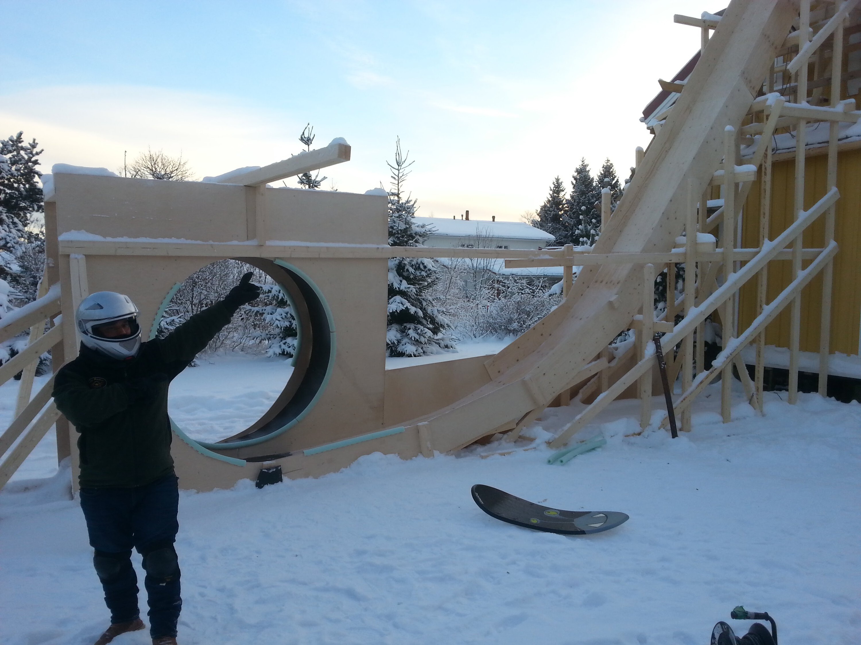 Мертвая петля на заднем дворе