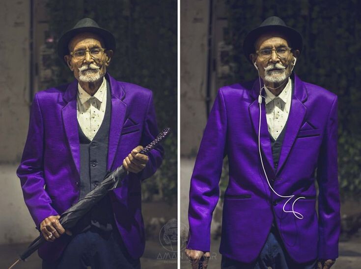 Фотограф приодел своего 96-летнего дедушку и устроил фотосессию