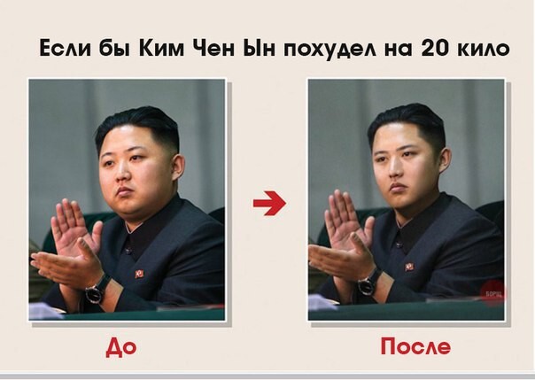 Если бы Ким Чен Ын похудел на 20 кило 