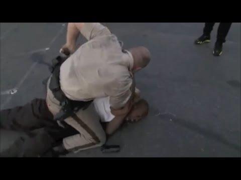 Полицейский из Лас-Вегаса использует джиу-джитсу для поимки подозреваемого