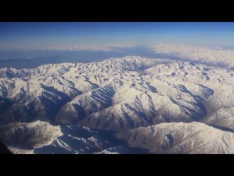 Горы из окна самолета ( Алматы-Дели )