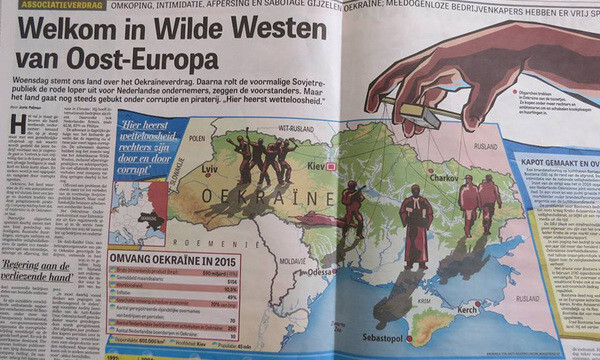 Самая популярная газета Голландии назвала Украину страной дикарей