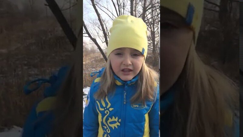 Гневное видео-обращение пятилетней украинки ко всем врагам Украины!