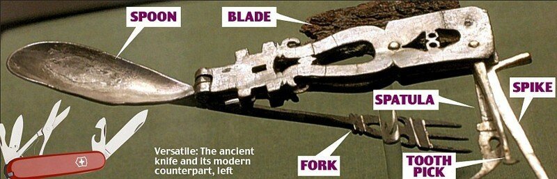 Самый старый складной нож (1800 лет)