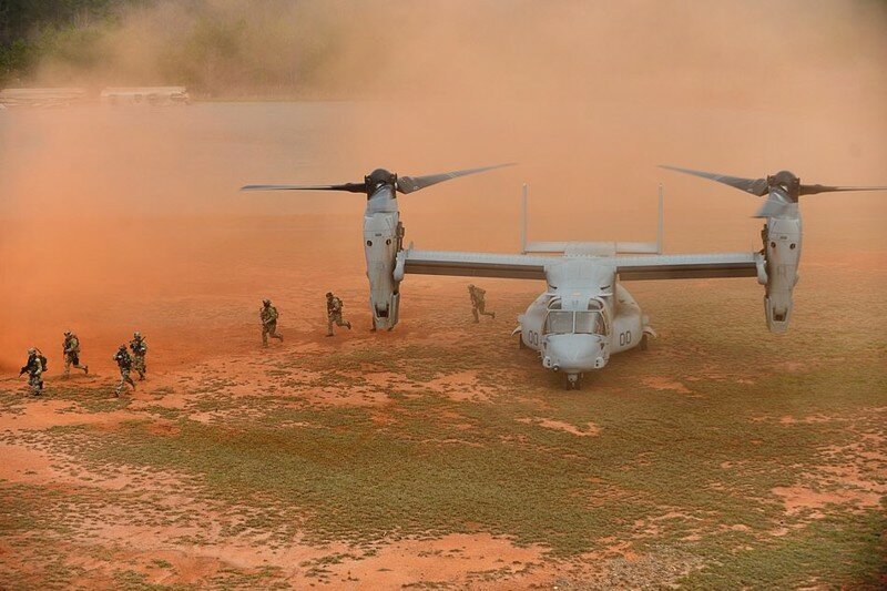 Первая боевая потеря конвертоплана MV-22 Osprey