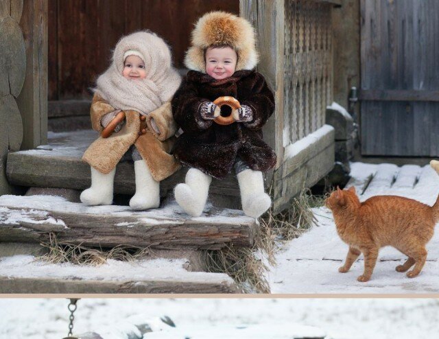  Фотопроект для малышей 1,5-2 лет в деревенском стиле