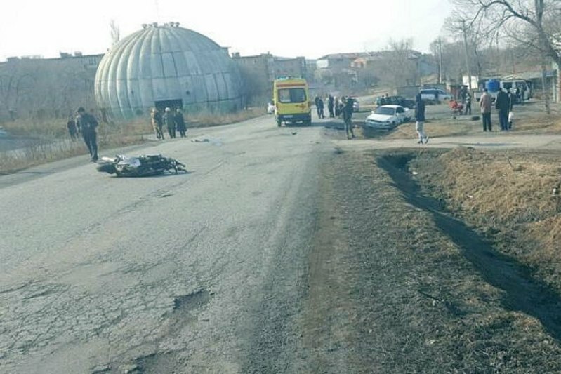 Авария дня. Мотоциклист с пассажиром погибли в Спасске-Дальнем