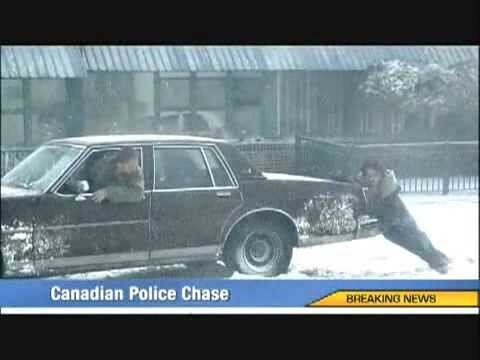 Полицейская погоня в Канаде