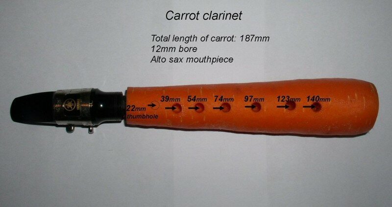 Как сделать музыкальный инструмент из… моркови