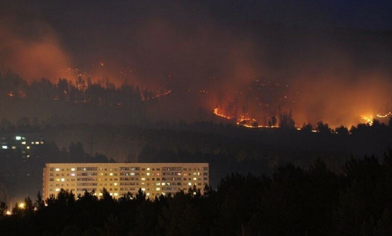"Атомный город" в огне: лесные пожары в Железногорске