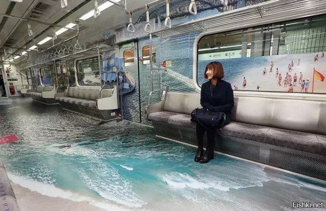 Вагон метро в Сеуле